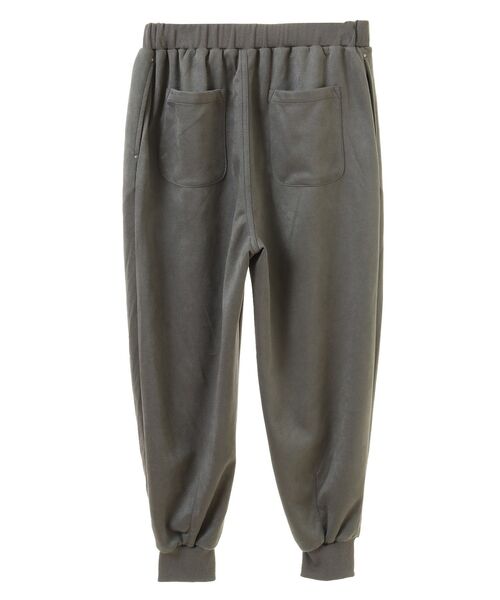 Green　Parks（グリーンパークス）の「・furryrateポンチスエードジョガーパンツ（その他パンツ・レディース・グリーン/モカ/チャコールグレー/アイボリー・FREE）」の5枚目の写真