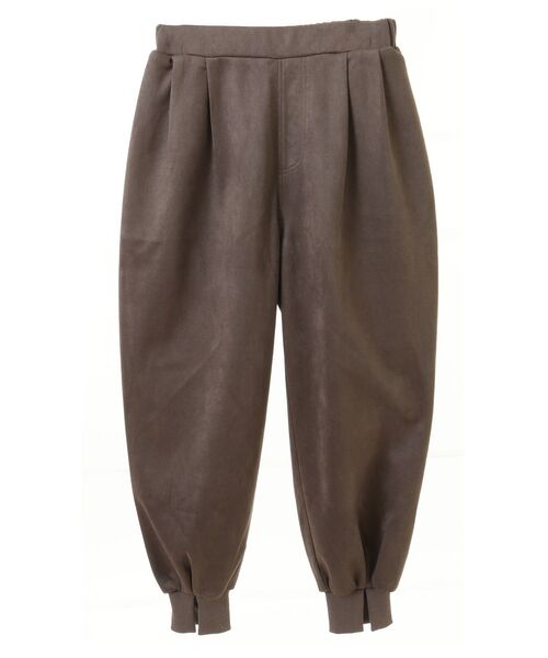 Green　Parks（グリーンパークス）の「・furryrateポンチスエードジョガーパンツ（その他パンツ・レディース・グリーン/モカ/チャコールグレー/アイボリー・FREE）」の13枚目の写真