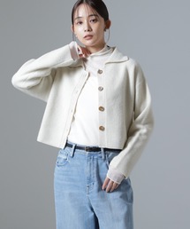 NANO universe（ナノユニバース）の「片畔ラメカラーカーディガン（カーディガン/ボレロ）」