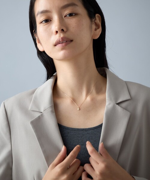 レイヤー] K10YG ネックレス ダイヤモンド（ネックレス）｜Jouete