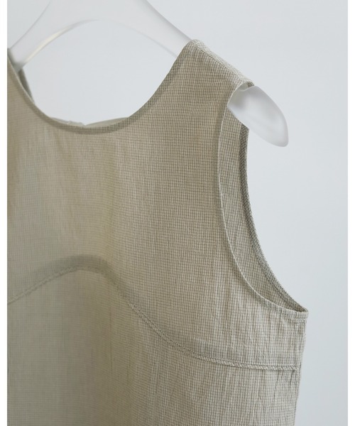 セール】Backopen Check Tops（Tシャツ/カットソー）｜anuke