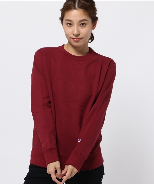 Champion(チャンピオン)の「【CHAMPION】無地プルオーバー(パーカー・レディース・グレー/ワイン/ブラック/グリーン/ネイビー/ホワイト・MEDIUM/LARGE/SMALL)」の6枚目の写真