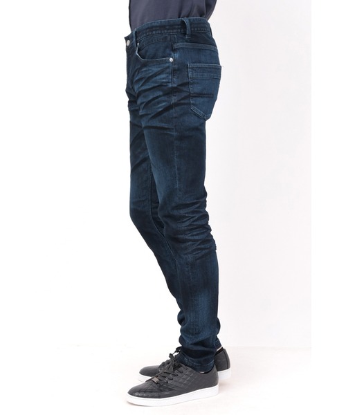 HIGH STREET(ハイストリート)の「HIGH STREET∴ハイパワーストレッチグラデーションスリムデニム(デニムパンツ・メンズ・ブルー系2/ネイビー・S/M/L/LL)」の15枚目の写真