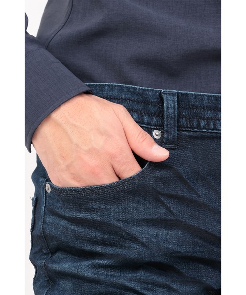 HIGH STREET(ハイストリート)の「HIGH STREET∴ハイパワーストレッチグラデーションスリムデニム(デニムパンツ・メンズ・ブルー系2/ネイビー・S/M/L/LL)」の18枚目の写真