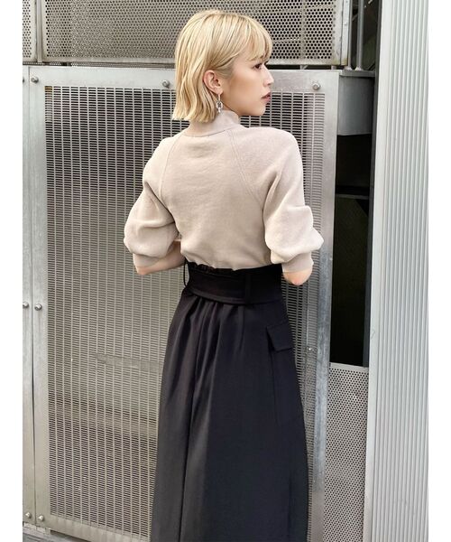 MURUA（ムルーア）の「ワイドベルトラップスカート（スカート・レディース・ブラック・1/2）」の19枚目の写真