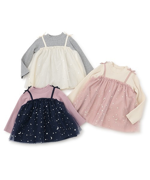 【セール】スターチュールチュニック（Tシャツ/カットソー）｜sense of wonder（センスオブワンダー）