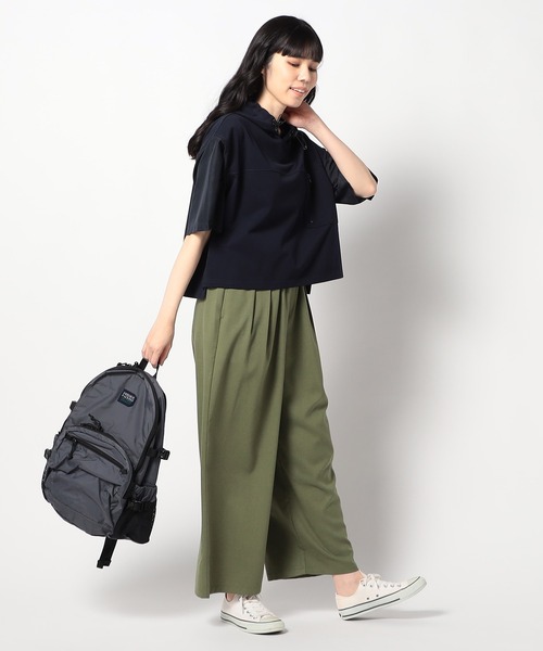 Grand PARK（グランドパーク）の「圧縮カノコ ショートワイドパーカー（その他トップス・レディース・ホワイト/ブラック/ネイビー・FREE）」の7枚目の写真