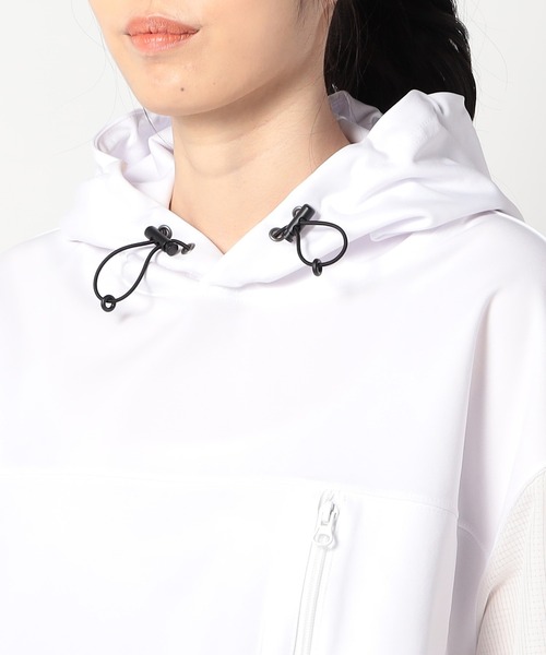 Grand PARK（グランドパーク）の「圧縮カノコ ショートワイドパーカー（その他トップス・レディース・ホワイト/ブラック/ネイビー・FREE）」の10枚目の写真