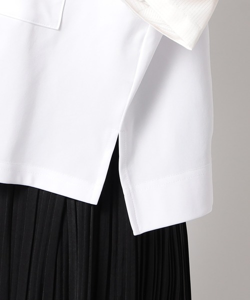 Grand PARK（グランドパーク）の「圧縮カノコ ショートワイドパーカー（その他トップス・レディース・ホワイト/ブラック/ネイビー・FREE）」の14枚目の写真