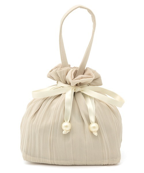 SOUBIEN(ソウビエン)の「巾着バッグ 【floro by SOUBIEN】(和装小物・レディース・アイボリー系1/ピンク系1/ネイビー系/ブルー系その他/アイボリー系2/ブラウン系・FREE)」の4枚目の写真