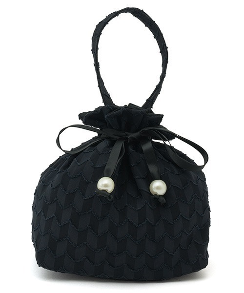 SOUBIEN(ソウビエン)の「巾着バッグ 【floro by SOUBIEN】(和装小物・レディース・アイボリー系1/ピンク系1/ネイビー系/ブルー系その他/アイボリー系2/ブラウン系・FREE)」の6枚目の写真