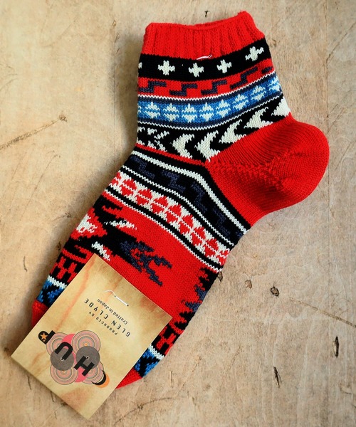 CHUP（チュプ）の「CHUP(チュプ) "MUERTO(ムエルト)" アンクルソックス　数量限定生産（ソックス/靴下・メンズ・イエロー/レッド・SMALL/MEDIUM）」の2枚目の写真