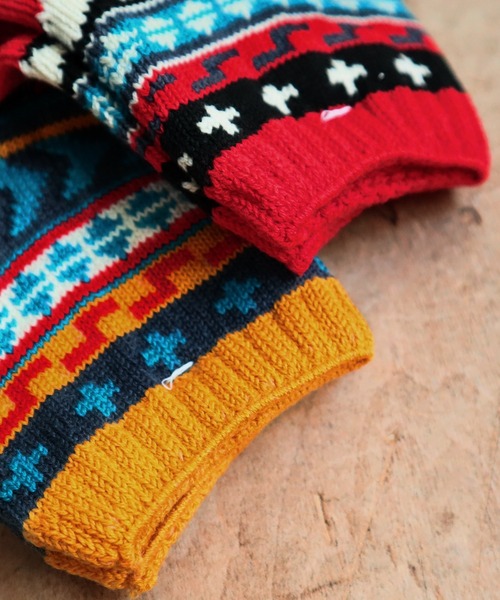 CHUP（チュプ）の「CHUP(チュプ) "MUERTO(ムエルト)" アンクルソックス　数量限定生産（ソックス/靴下・メンズ・イエロー/レッド・SMALL/MEDIUM）」の3枚目の写真