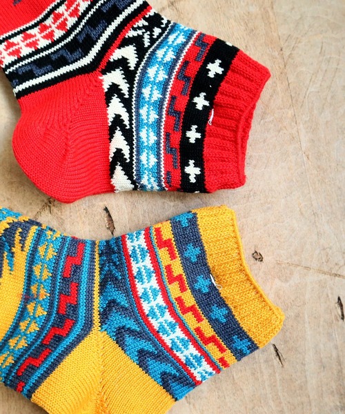 CHUP（チュプ）の「CHUP(チュプ) "MUERTO(ムエルト)" アンクルソックス　数量限定生産（ソックス/靴下・メンズ・イエロー/レッド・SMALL/MEDIUM）」の5枚目の写真