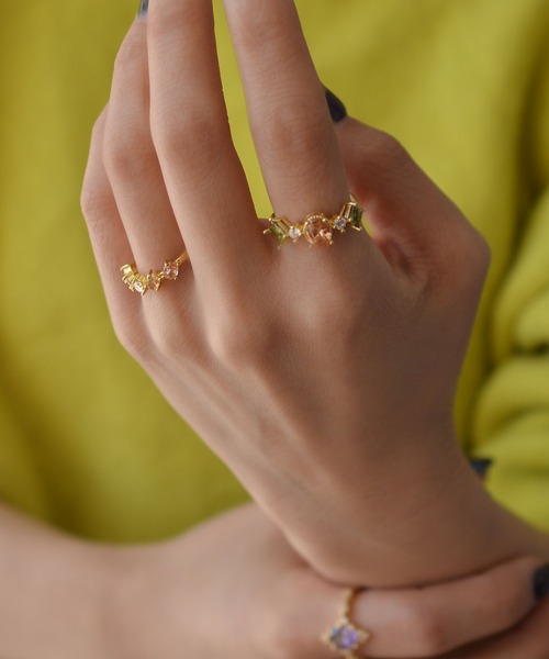 styiro(スタイロ)の「ニッケルフリー ビジュー×ゴールド アンティークトイリング フリーサイズ(リング・レディース・ゴールド系2/ゴールド系3/ゴールド系4/ゴールド系5/ゴールド系6/ゴールド系7/ゴールド系8/ゴールド系1・FREE)」の10枚目の写真