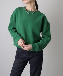 crew neck drop shoulder sweat /クルーネック ドロップショルダー スウェット プルオーバー