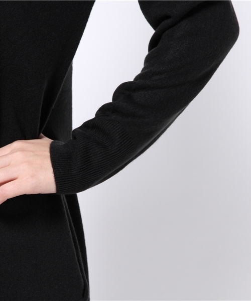 SLY（スライ）の「タートルHG LONG OP-S（ワンピース・レディース・ブラック/トップグレー/オフホワイト/ブラウン・1/2）」の9枚目の写真