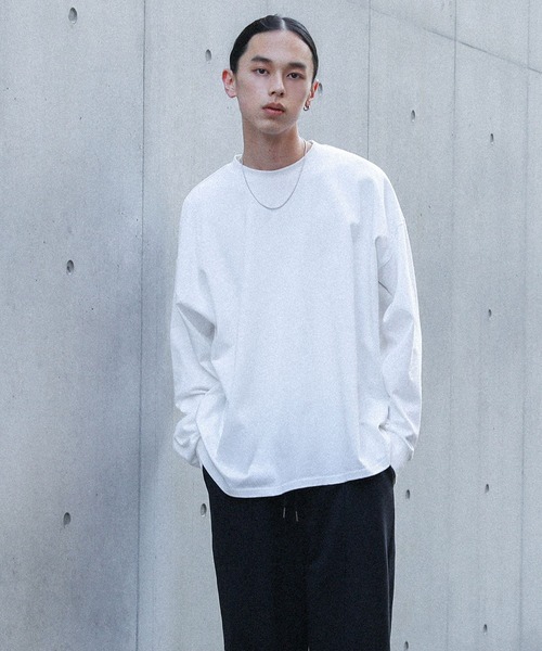 MDR(エムディアール)の「ボリュームシルエットロンT(Tシャツ/カットソー・メンズ・オフホワイト/ブラック系その他/グリーン/ブラック・L/M)」の5枚目の写真