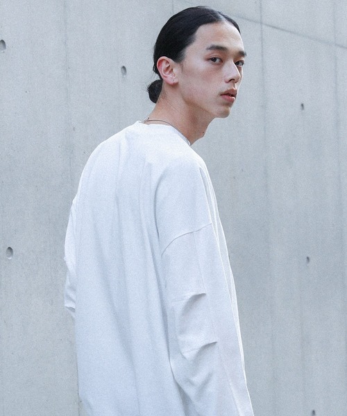MDR(エムディアール)の「ボリュームシルエットロンT(Tシャツ/カットソー・メンズ・オフホワイト/ブラック系その他/グリーン/ブラック・L/M)」の6枚目の写真