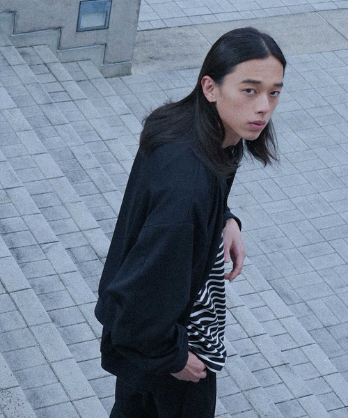 MDR(エムディアール)の「ボリュームシルエットロンT(Tシャツ/カットソー・メンズ・オフホワイト/ブラック系その他/グリーン/ブラック・L/M)」の13枚目の写真