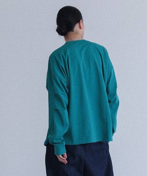 MDR(エムディアール)の「ボリュームシルエットロンT(Tシャツ/カットソー・メンズ・オフホワイト/ブラック系その他/グリーン/ブラック・L/M)」の17枚目の写真