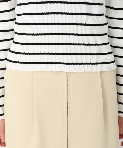 MISCH MASCH（ミッシュマッシュ）の「ハート釦リブニット（ニット/セーター・レディース・ホワイト/ライトグレー/ブルー/ホワイト×ブラック/ブラック・ﾌﾘ-）」の20枚目の写真