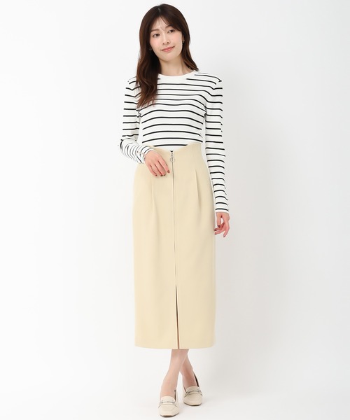 MISCH MASCH（ミッシュマッシュ）の「ハート釦リブニット（ニット/セーター・レディース・ホワイト/ライトグレー/ブルー/ホワイト×ブラック/ブラック・ﾌﾘ-）」の22枚目の写真