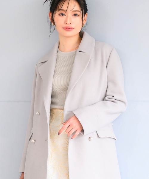 MISCH MASCH（ミッシュマッシュ）の「ハート釦リブニット（ニット/セーター・レディース・ホワイト/ライトグレー/ブルー/ホワイト×ブラック/ブラック・ﾌﾘ-）」の15枚目の写真