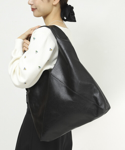 Firsthand/ファーストハンド Triangle Leather Marche Bag