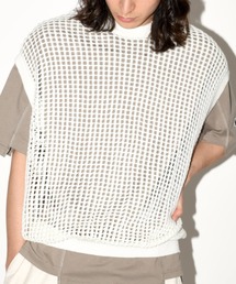 SUPERTHANKS（スーパーサンクス）の「メッシュニットノースリーブ ベスト/Mesh sleeveless（ベスト）」