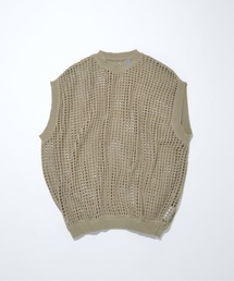 SUPERTHANKS（スーパーサンクス）の「メッシュニットノースリーブ ベスト/Mesh sleeveless（ベスト）」