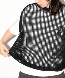 SUPERTHANKS（スーパーサンクス）の「メッシュニットノースリーブ ベスト/Mesh sleeveless（ベスト）」