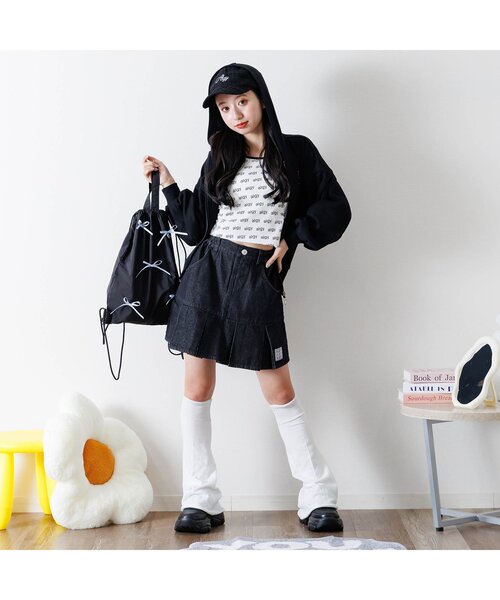 algy（アルジー）の「ぽこぽこキャップ（キャップ・キッズ・オフホワイト/ブラック・MEDIUM/SMALL）」の4枚目の写真