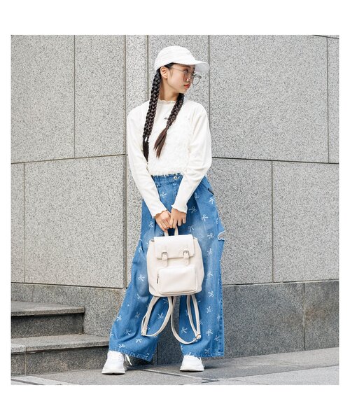 algy（アルジー）の「ぽこぽこキャップ（キャップ・キッズ・オフホワイト/ブラック・MEDIUM/SMALL）」の9枚目の写真