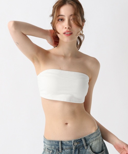 FOREVER 21(フォーエバー トゥエンティーワン)の「【2025SS】カップ付きバンドゥ(キャミソール・レディース・オフホワイト/ブラック・SMALL/MEDIUM)」の21枚目の写真