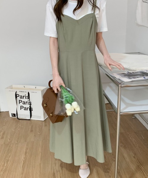 ABITOKYO(アビトーキョー)の「麻混バックリボンキャミワンピース(ワンピース・レディース・ベージュ/ネイビー/ブラック/カーキ/チャコールグレー・M/L/XL)」の19枚目の写真
