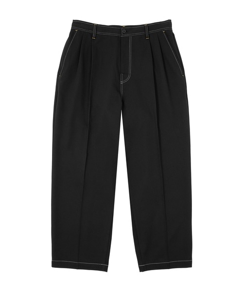 HUF(ハフ)の「CONTRAST TROUSER PANT / HUF ハフ トラウザーパンツ(その他パンツ・メンズ・パープル系その他/ブラック/チャコールグレー・SMALL/MEDIUM/LARGE/X-LARGE)」の1枚目の写真