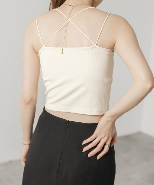 raffime(ラフィミー)の「丈アソートダブルストラップカップ付きキャミソール(キャミソール・レディース・アイボリー/ブラック系その他/モカ/ホワイト系その他2/ブラウン系その他/ブラック・フリー)」の20枚目の写真