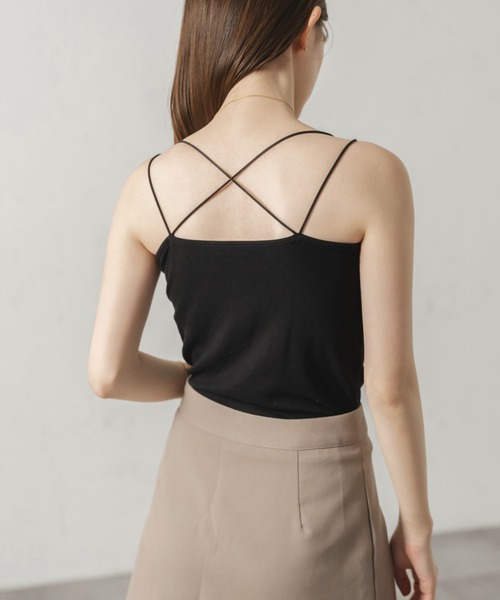 raffime(ラフィミー)の「丈アソートダブルストラップカップ付きキャミソール(キャミソール・レディース・アイボリー/ブラック系その他/モカ/ホワイト系その他2/ブラウン系その他/ブラック・フリー)」の21枚目の写真