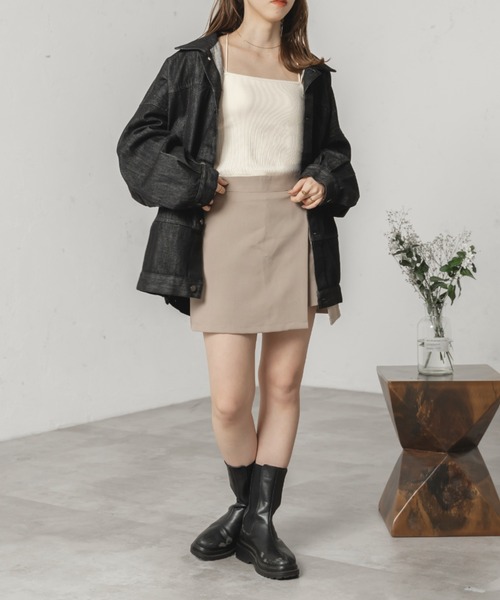 raffime(ラフィミー)の「丈アソートダブルストラップカップ付きキャミソール(キャミソール・レディース・アイボリー/ブラック系その他/モカ/ホワイト系その他2/ブラウン系その他/ブラック・フリー)」の16枚目の写真