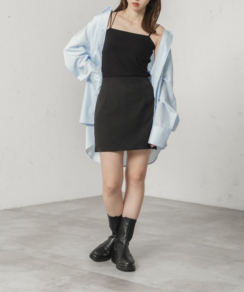 raffime(ラフィミー)の「丈アソートダブルストラップカップ付きキャミソール(キャミソール・レディース・アイボリー/ブラック系その他/モカ/ホワイト系その他2/ブラウン系その他/ブラック・フリー)」の7枚目の写真