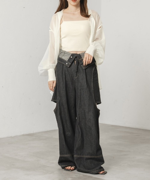 raffime(ラフィミー)の「丈アソートダブルストラップカップ付きキャミソール(キャミソール・レディース・アイボリー/ブラック系その他/モカ/ホワイト系その他2/ブラウン系その他/ブラック・フリー)」の13枚目の写真