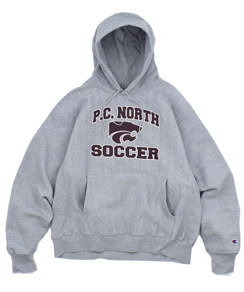 【ヴィンテージ古着】Y2K Champion “P.C.NORTH SOCCER” リバースウィーブパーカー