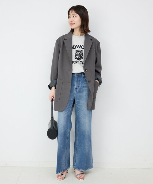 Healthy denim(ヘルシーデニム)の「Healthy DENIM/ヘルシーデニム SLOBE別注 Turnip デニム TURIP(デニムパンツ・レディース・ブルー/スカイブルー/ベージュ・24/25/22/23)」の4枚目の写真