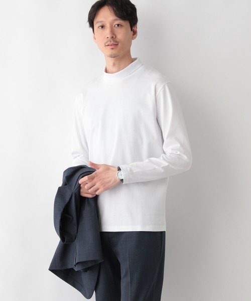 GLOBAL WORK(グローバルワーク)の「リッチクリーンTEEハイネック/147187(Tシャツ/カットソー・メンズ・ブラック/ホワイト・SMALL/X-LARGE/LARGE/MEDIUM)」の1枚目の写真