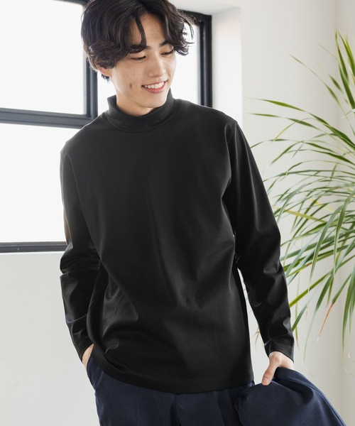 セール】リッチクリーンTEEハイネック/147187（Tシャツ/カットソー