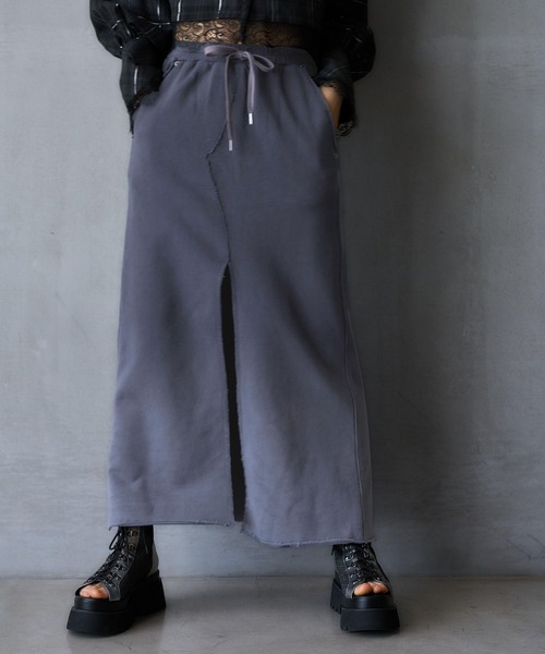 HARE EDGY MODE ピグメントスエットフレアスカートお値下げしました HARE（ハレ）の「【EDGY MODE SETUP対応】ピグメントスウェット