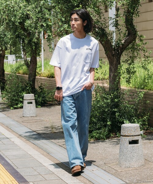 FREAK'S STORE（フリークスストア）の「限定展開 WILD THINGS×FREAK'S STORE/ワイルドシングス 別注 バックプリント クルーネック ポケットTシャツ（Tシャツ/カットソー・メンズ・ブラック/グレイッシュベージュ/アッシュグレー/ネイビー/ホワイト・LARGE/MEDIUM/SMALL）」の17枚目の写真