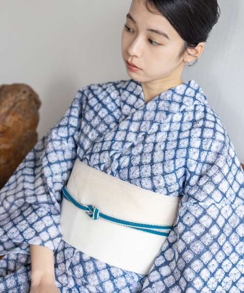 有松絞り 女性浴衣 手縫い お誂え 2-⑨ 有松絞り浴衣2点セット（浴衣）｜ゆかた館グレース（ユカタカン