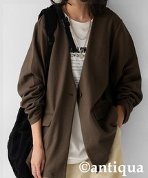 ポンチノーカラージャケット